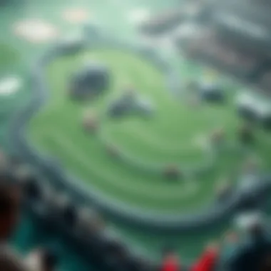 Cheltenham Racing Track Layout A detailed layout of Cheltenham racing track highlighting key sections