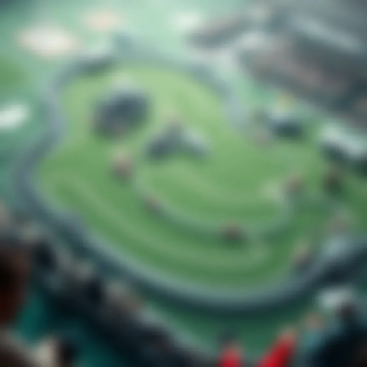 Cheltenham Racing Track Layout A detailed layout of Cheltenham racing track highlighting key sections