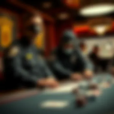 Police Raid on Gambling Operation Police raid on an illegal gambling operation