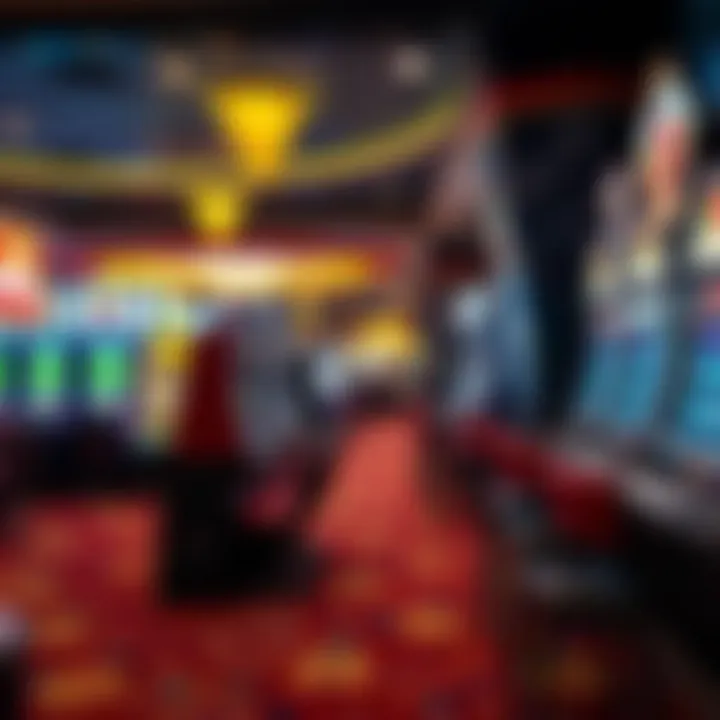 Diverse Gaming Options at Connecticut's Premier Casino Vibrant gaming floor with diverse slot machines