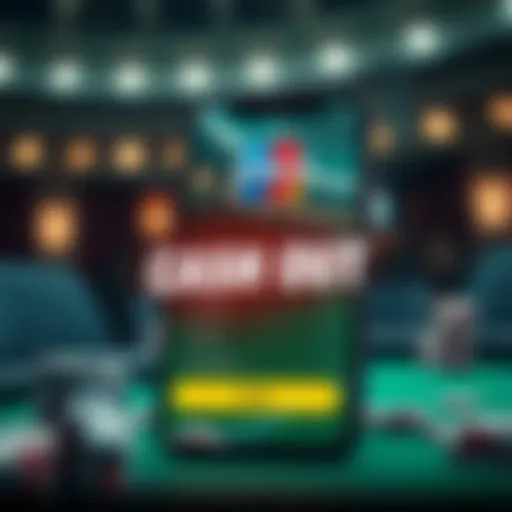 Exploring Cash Out Features in Sports Betting Apps Illustration of a sports betting app showcasing cash out option