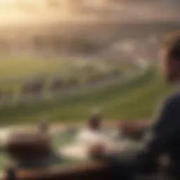 A stunning view of the Cheltenham Racecourse during the Gold Cup event