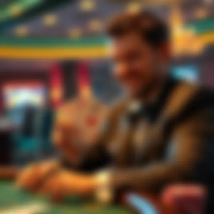 Illustration of a player enjoying bonuses from Big Fish Casino promo codes