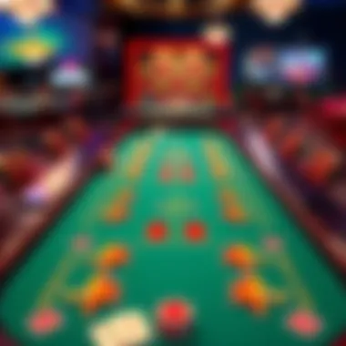 Vibrant Buffalo Fish Table Layout An intricate layout of the Buffalo Fish table showcasing its vibrant colors