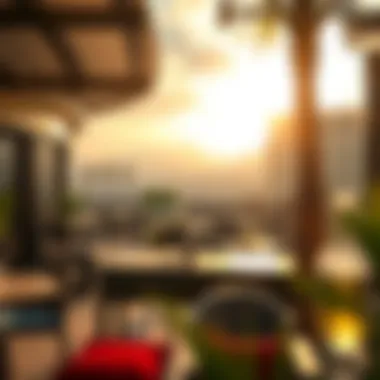 Outdoor Terrace for Fresh Air Outdoor terrace area for guests seeking fresh air