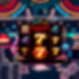 A vibrant online slot machine themed around Casino Royale featuring iconic symbols and graphics.