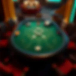 Strategic layout of a blackjack table