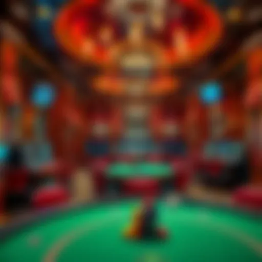 Luxurious interior of an Auckland casino showcasing elaborate decor and vibrant atmosphere