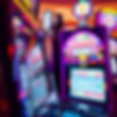 Innovative Technology in Slot Machines Close-up of a modern slot machine interface