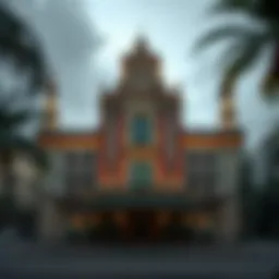 Historical casino architecture in Havana