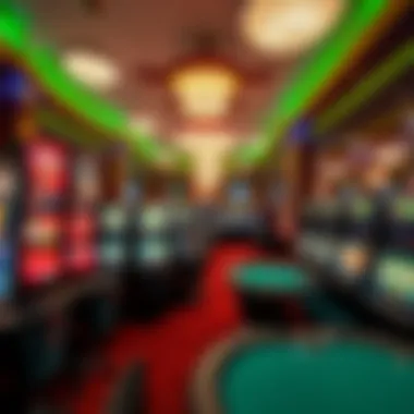 Emerald Casino Gaming Experience Interior gaming area filled with slot machines and gaming tables