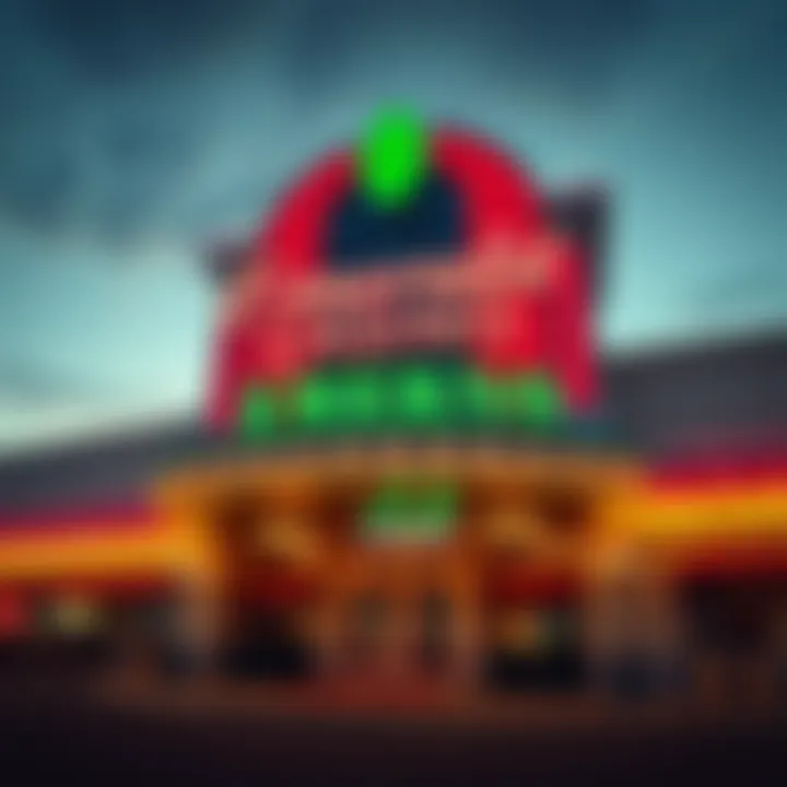 Emerald Casino Exterior Exterior view of Emerald Casino showcasing its vibrant signage