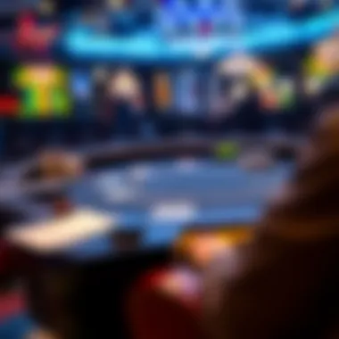 Online Casino Interface for Blackjack A close-up of an online casino interface for blackjack gameplay.