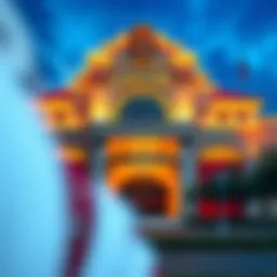 Exterior view of Caesars Casino showcasing its grand architecture