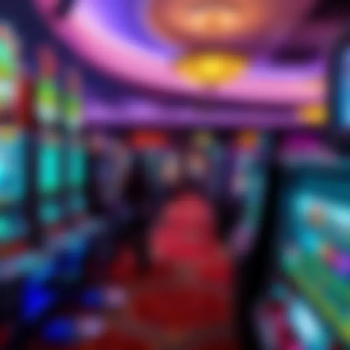 Interior of a Delaware casino showcasing diverse gaming options