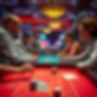 Engaged Players in Strategic Craps Gameplay Strategic gameplay in action with players engaged