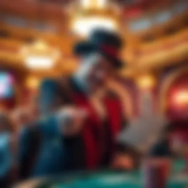 Enchanting magician performing at Excalibur Hotel