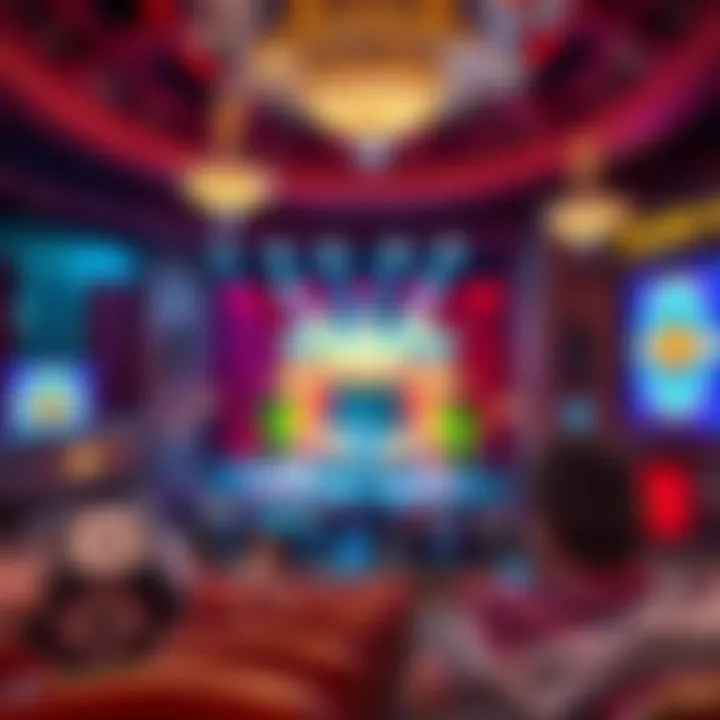 Vibrant theater setting during a captivating show