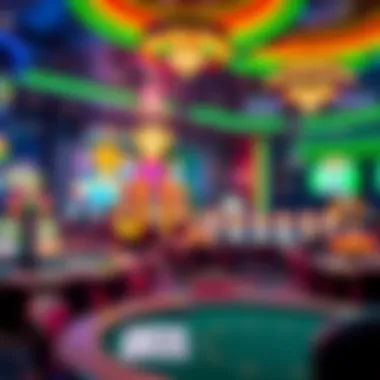 Vibrant Casino Environment Vibrant casino environment showcasing online gaming