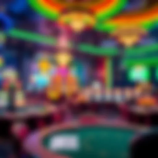 Vibrant Casino Environment Vibrant casino environment showcasing online gaming