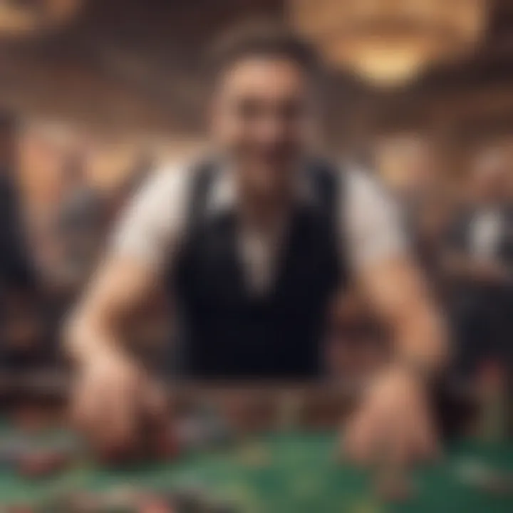 A player celebrating a big win on a virtual casino platform