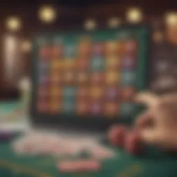 Vibrant bingo cards displayed on a computer screen