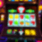 A vibrant slot machine display showcasing various colorful symbols