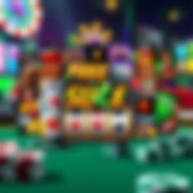 Diversity of Themes in Free Slots A collage of popular themes found in free slots, drawing attention to their diversity.