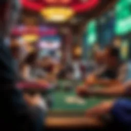 Engaging atmosphere of a Texas Hold'em game