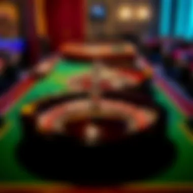 Roulette Table with High Returns A well-organized roulette table showcasing potential returns