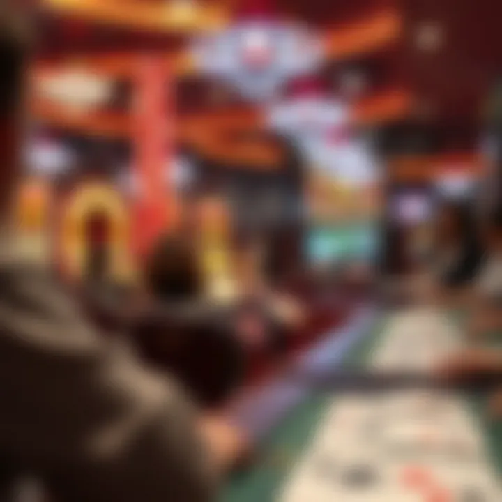 Modern lottery drawing setup in Las Vegas