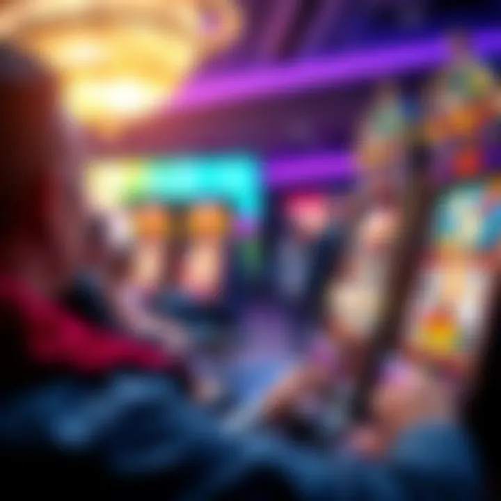 User enjoying MGM free slots on a gaming device