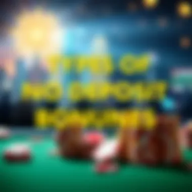 Types of No Deposit Bonuses An organized chart categorizing different types of no deposit bonuses