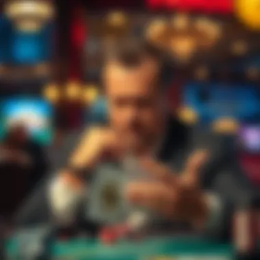 Maximizing Bonus Benefits A thoughtful gambler analyzing strategies for maximizing bonus benefits