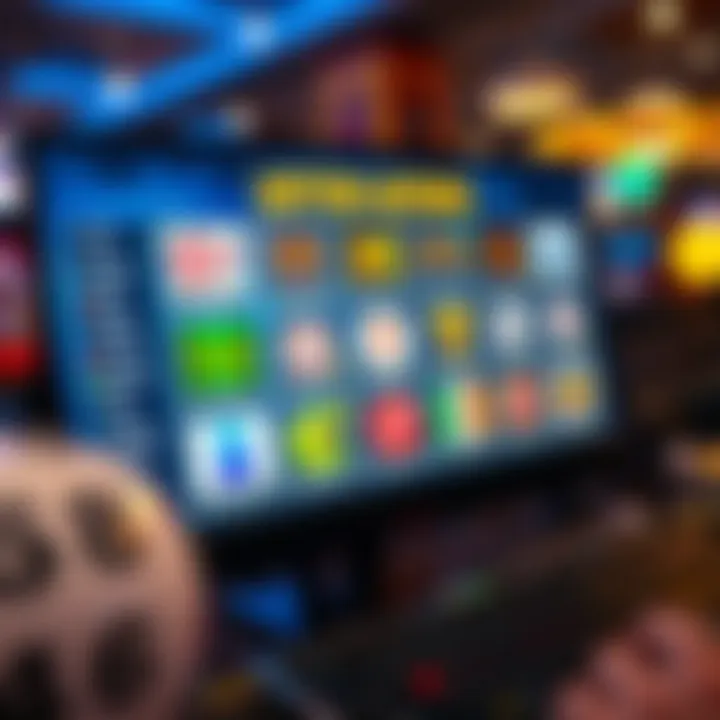 An overview of various online lottery platforms on a computer screen