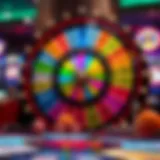 A vibrant digital wheel showcasing colorful segments