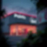 PointsBet Location Exterior Exterior view of a PointsBet location in Illinois, showcasing modern architecture and branding