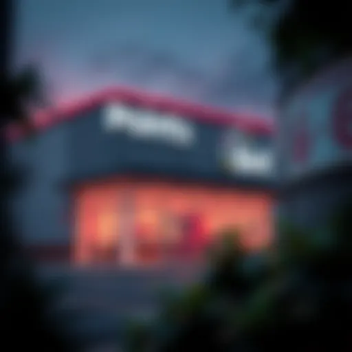 PointsBet Location Exterior Exterior view of a PointsBet location in Illinois, showcasing modern architecture and branding