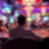 Engagement in Jacksonville's Poker Rooms A vibrant poker room setting with players engaged at the tables
