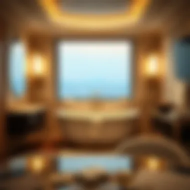 Upscale Bathroom Amenities in Mohegan Sun Suite Elegant bathroom featuring upscale amenities