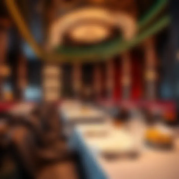 Exquisite Gourmet Dining at Mohegan Sun Gourmet dining area showcasing exquisite design