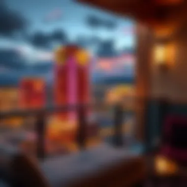 Stunning Balcony View from Mohegan Sun Suite Stunning view from a premium suite balcony