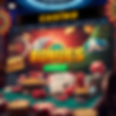 Attractive Casino Bonuses Bonuses and promotions displayed on an online casino site