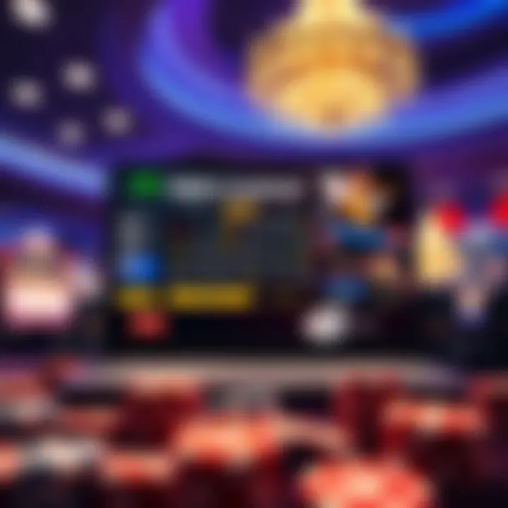 Virtual Casino Experience Virtual casino interface showcasing free play options