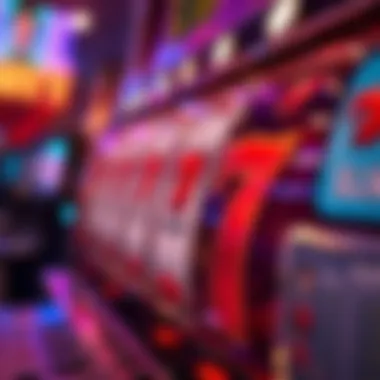 Distinctive Symbols in Ruby Play Slots Close-up of Ruby slot machine symbols and features