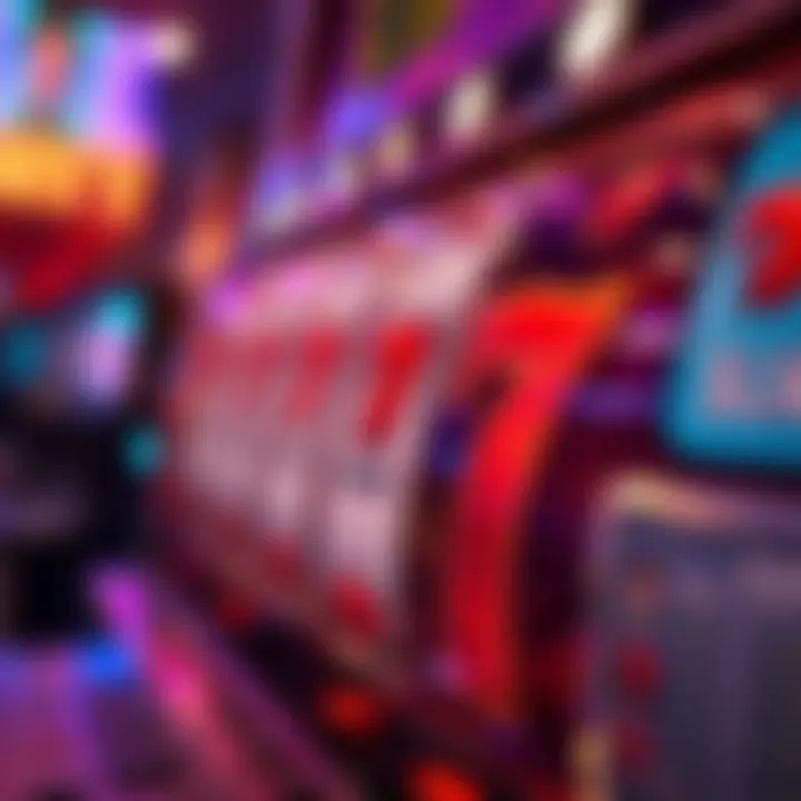 Distinctive Symbols in Ruby Play Slots Close-up of Ruby slot machine symbols and features