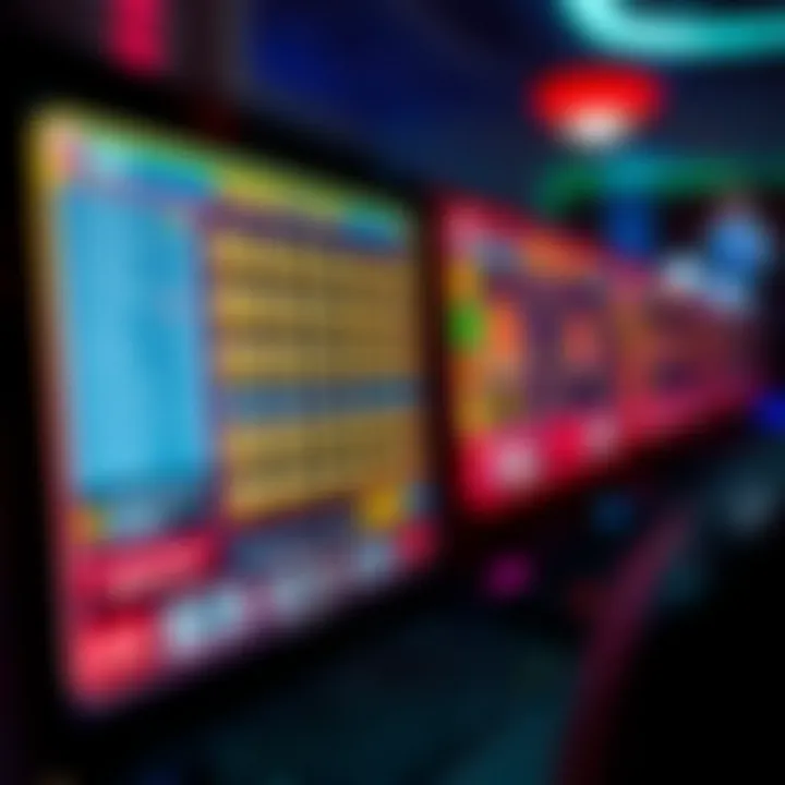 Interface of an Online Scratch Lotto Game Close-up of a computer screen displaying an online scratch lotto game