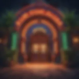 The vibrant entrance of Slot Zilla, showcasing its distinctive slot-themed design.
