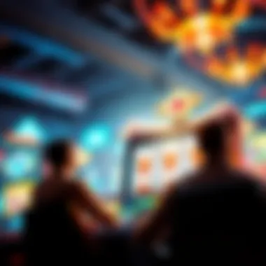 A futuristic concept of social slots apps evolving with technology