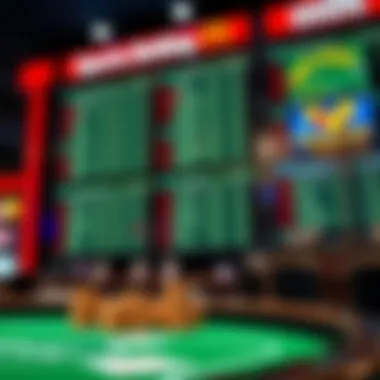 Sports Betting Odds at Delaware Park Display of sports betting odds at Delaware Park